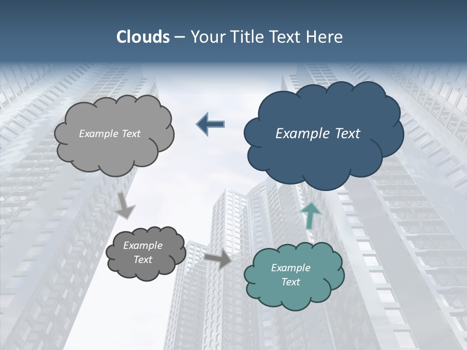 Construction Glass Downtown PowerPoint Template