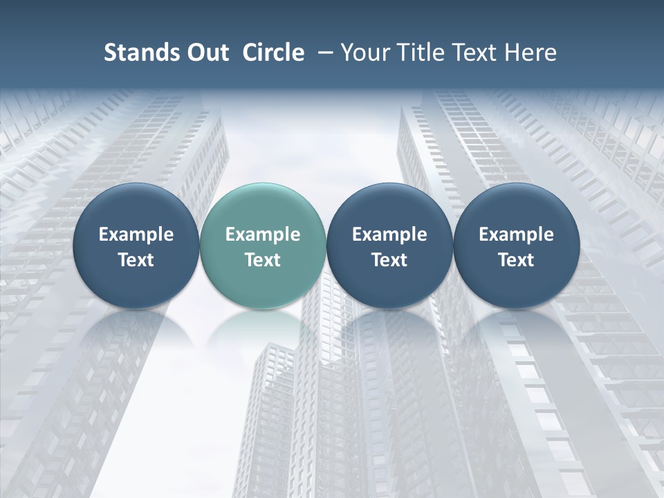 Construction Glass Downtown PowerPoint Template