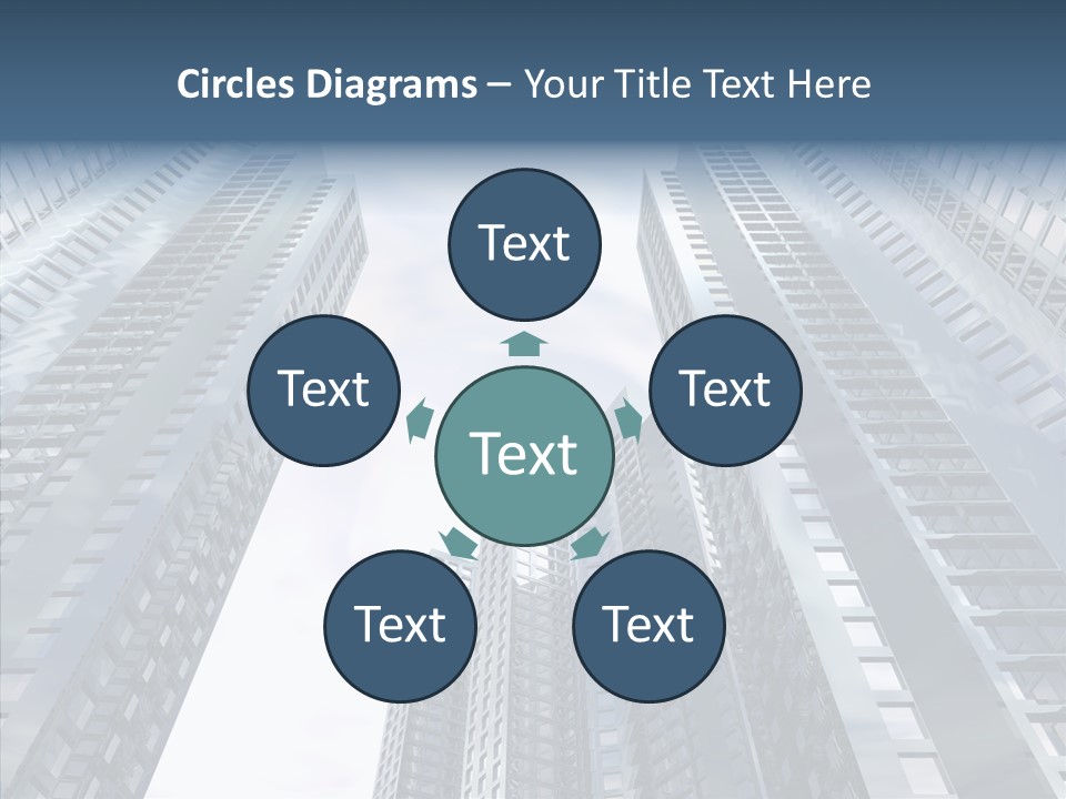 Construction Glass Downtown PowerPoint Template