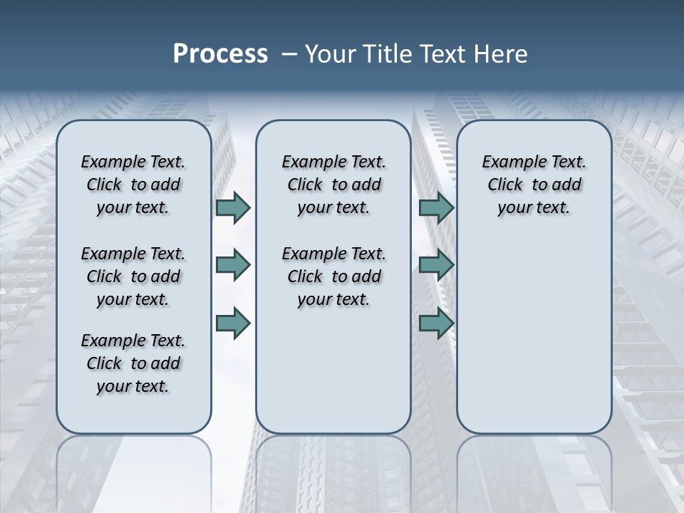 Construction Glass Downtown PowerPoint Template