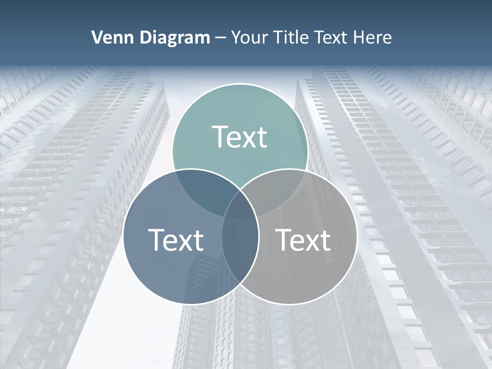 Construction Glass Downtown PowerPoint Template