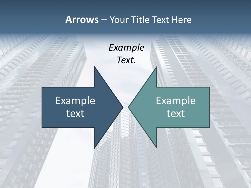 Construction Glass Downtown PowerPoint Template