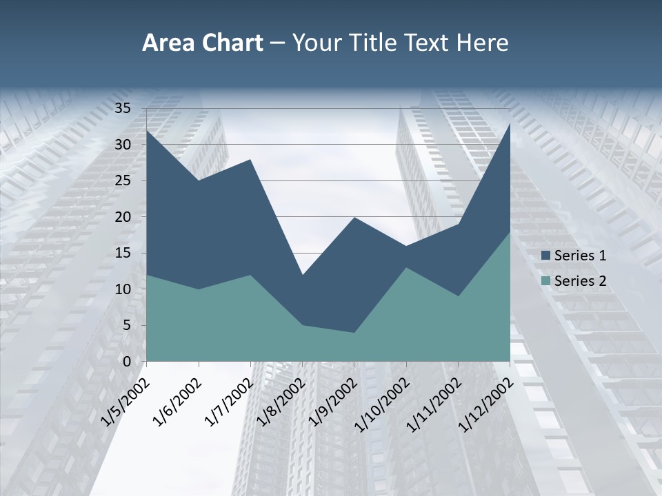 Construction Glass Downtown PowerPoint Template