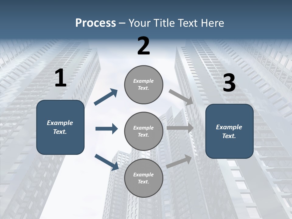 Construction Glass Downtown PowerPoint Template
