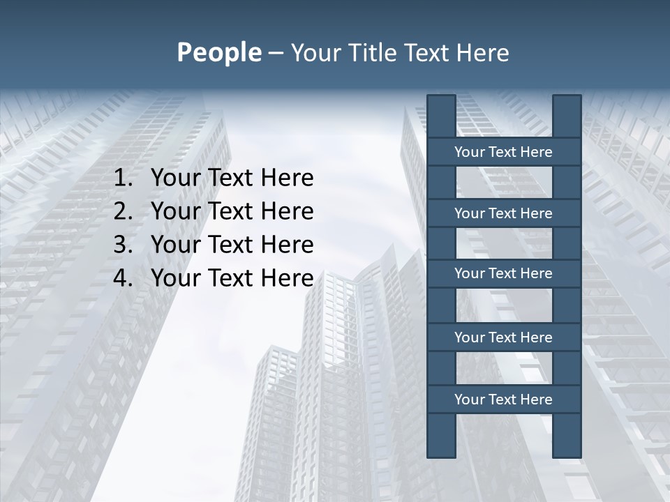 Construction Glass Downtown PowerPoint Template