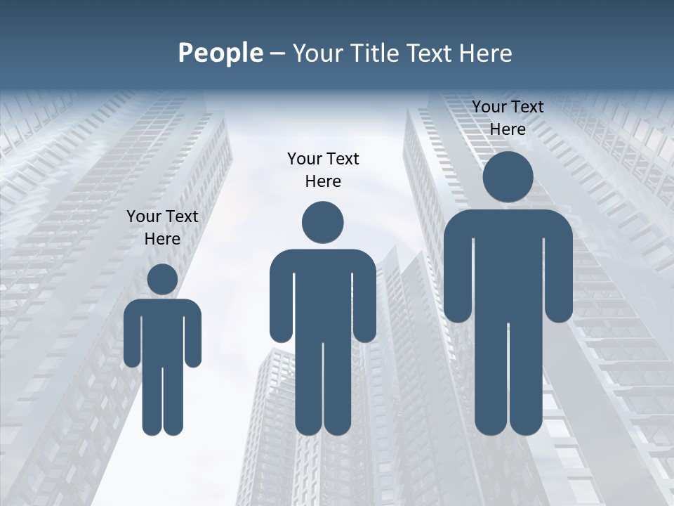 Construction Glass Downtown PowerPoint Template