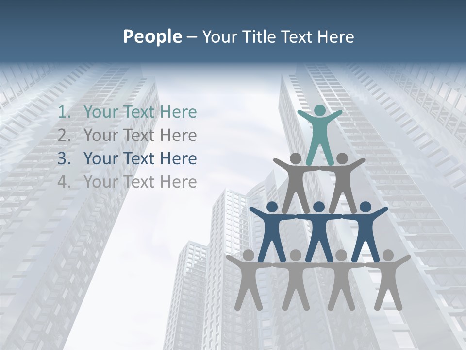 Construction Glass Downtown PowerPoint Template