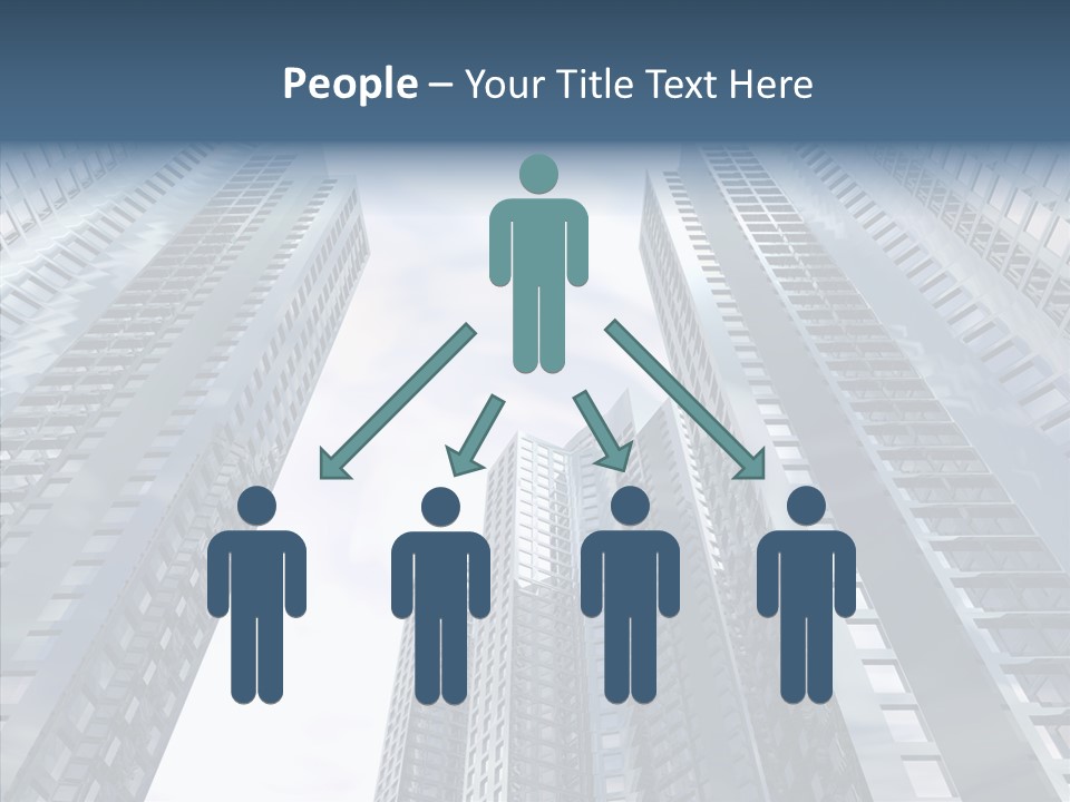 Construction Glass Downtown PowerPoint Template