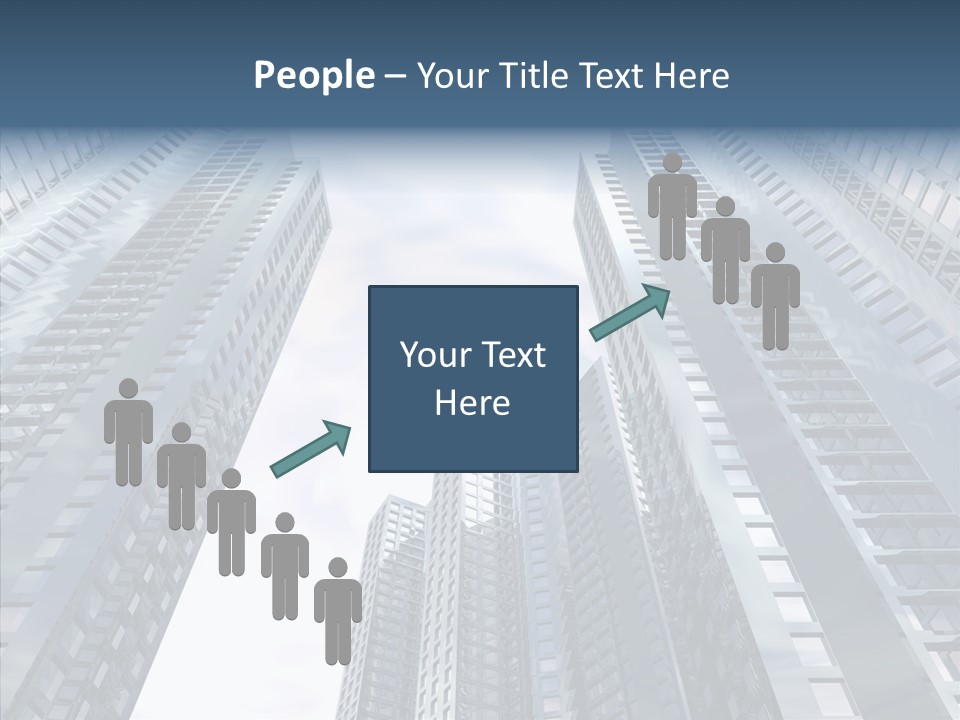 Construction Glass Downtown PowerPoint Template