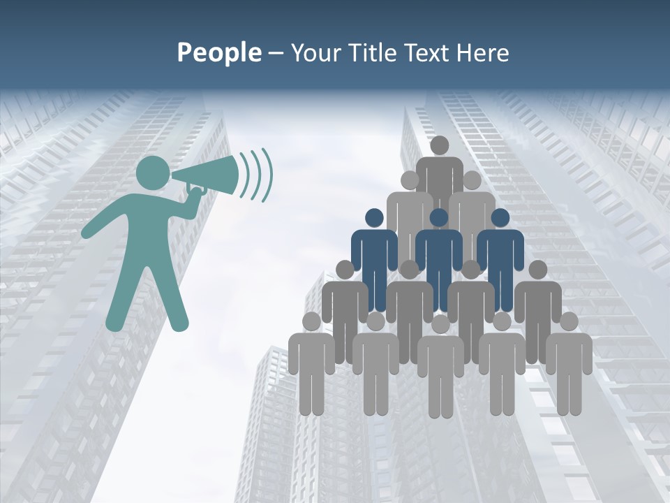 Construction Glass Downtown PowerPoint Template