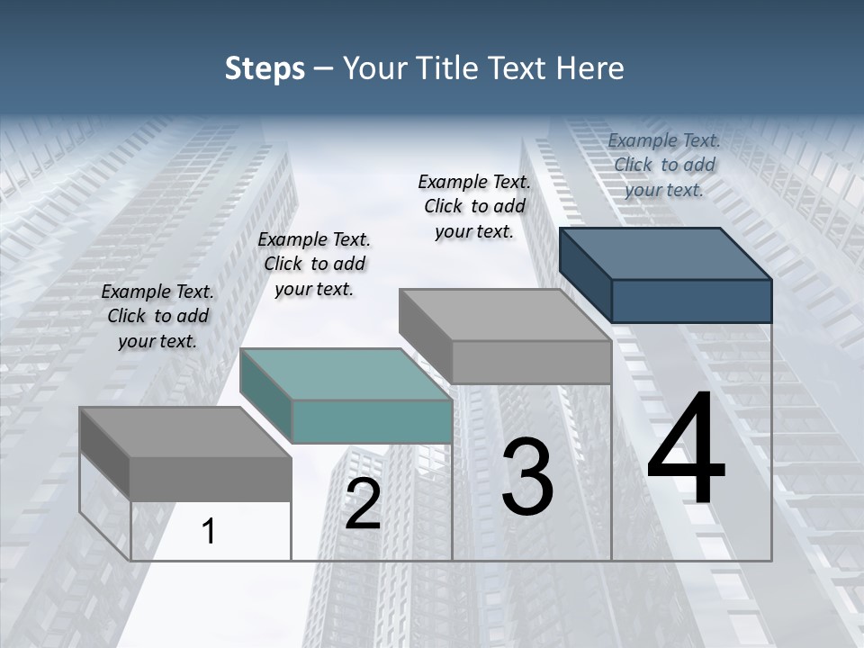 Construction Glass Downtown PowerPoint Template