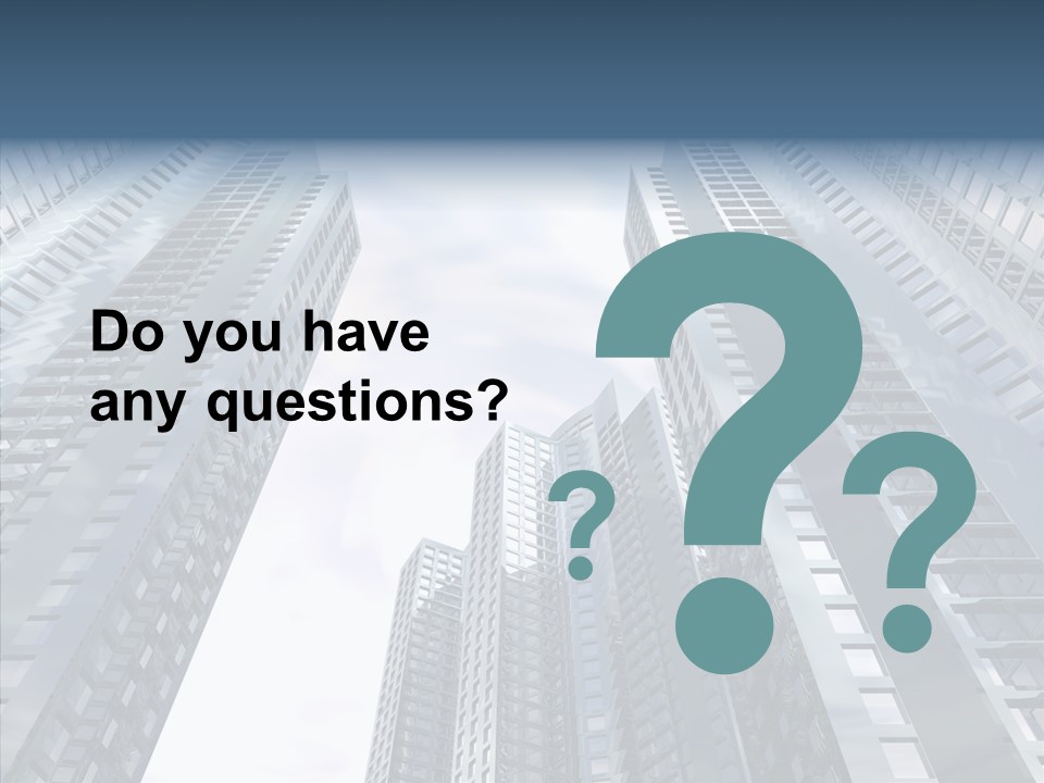 Construction Glass Downtown PowerPoint Template