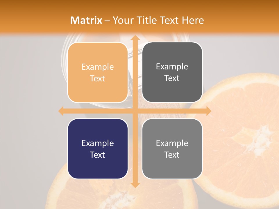Orange Strength Paint PowerPoint Template