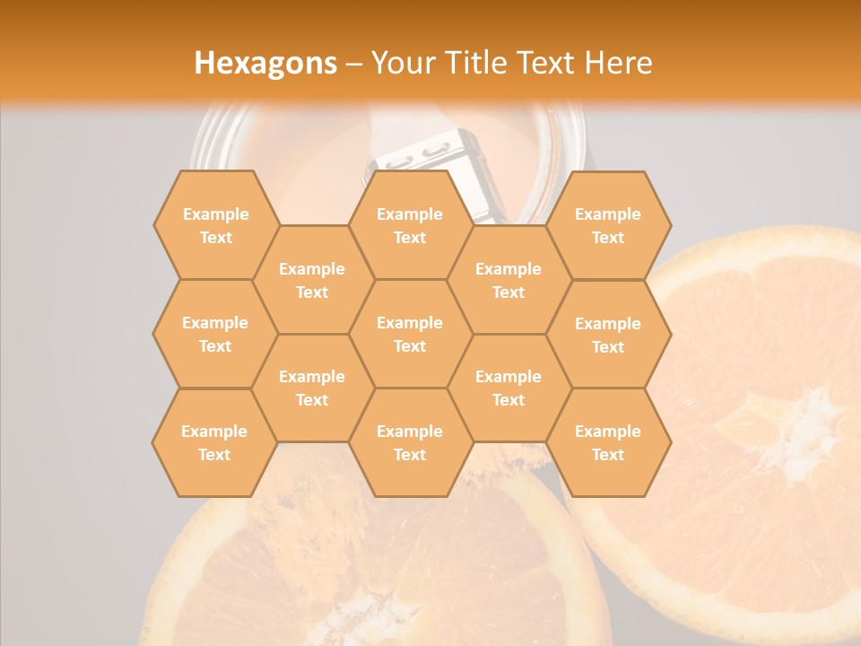 Orange Strength Paint PowerPoint Template