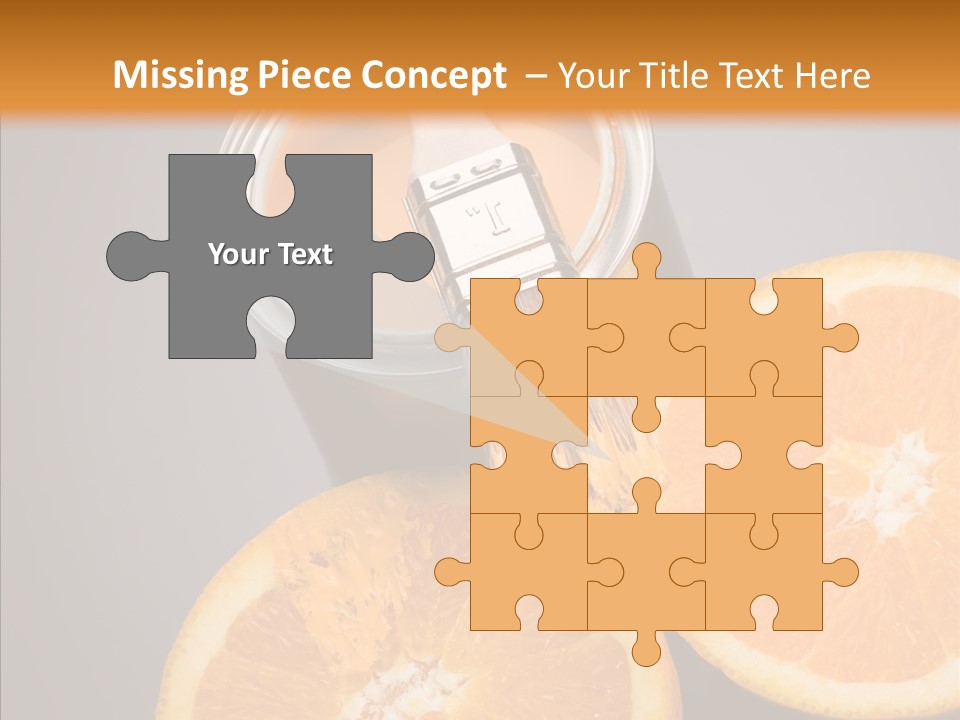 Orange Strength Paint PowerPoint Template