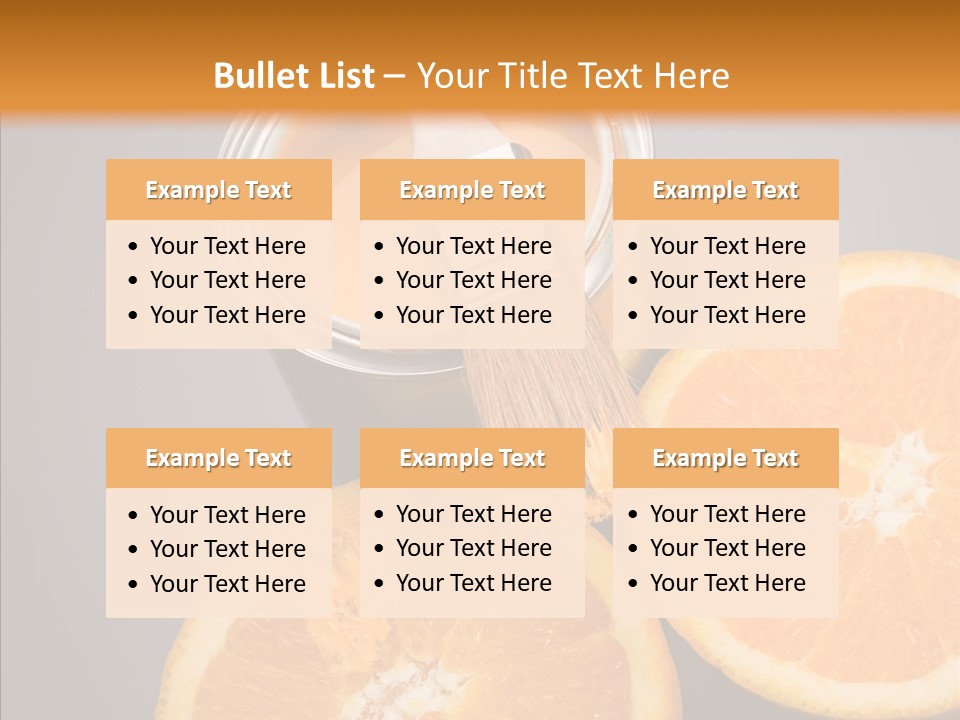 Orange Strength Paint PowerPoint Template
