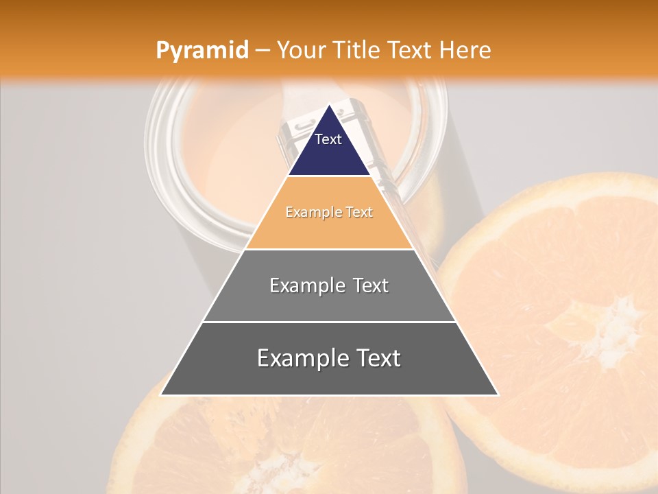 Orange Strength Paint PowerPoint Template