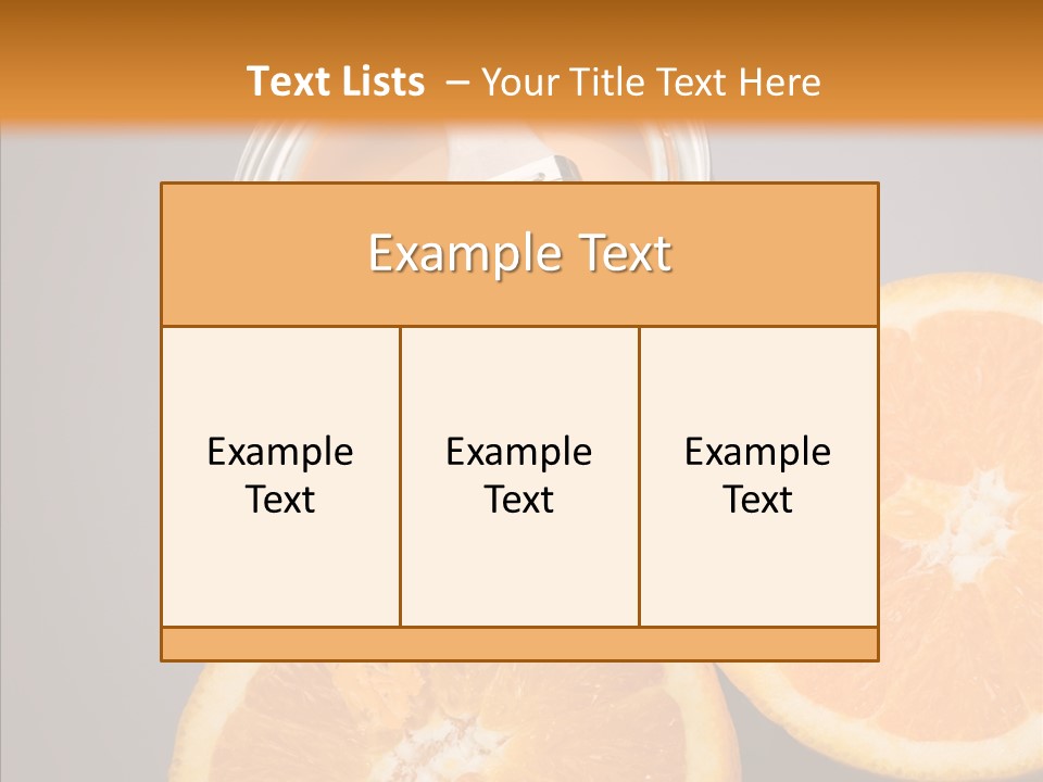 Orange Strength Paint PowerPoint Template