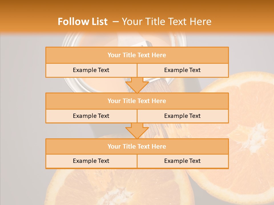 Orange Strength Paint PowerPoint Template