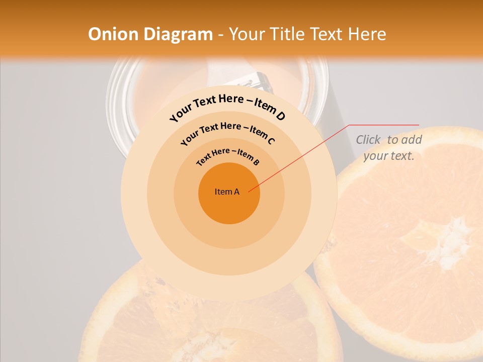 Orange Strength Paint PowerPoint Template