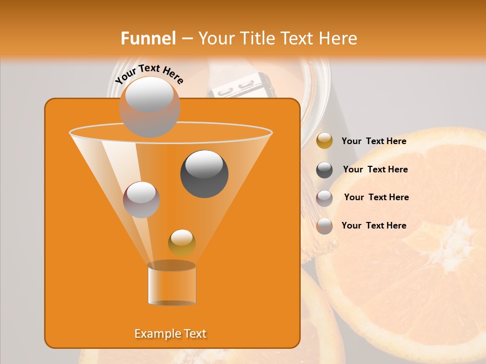 Orange Strength Paint PowerPoint Template