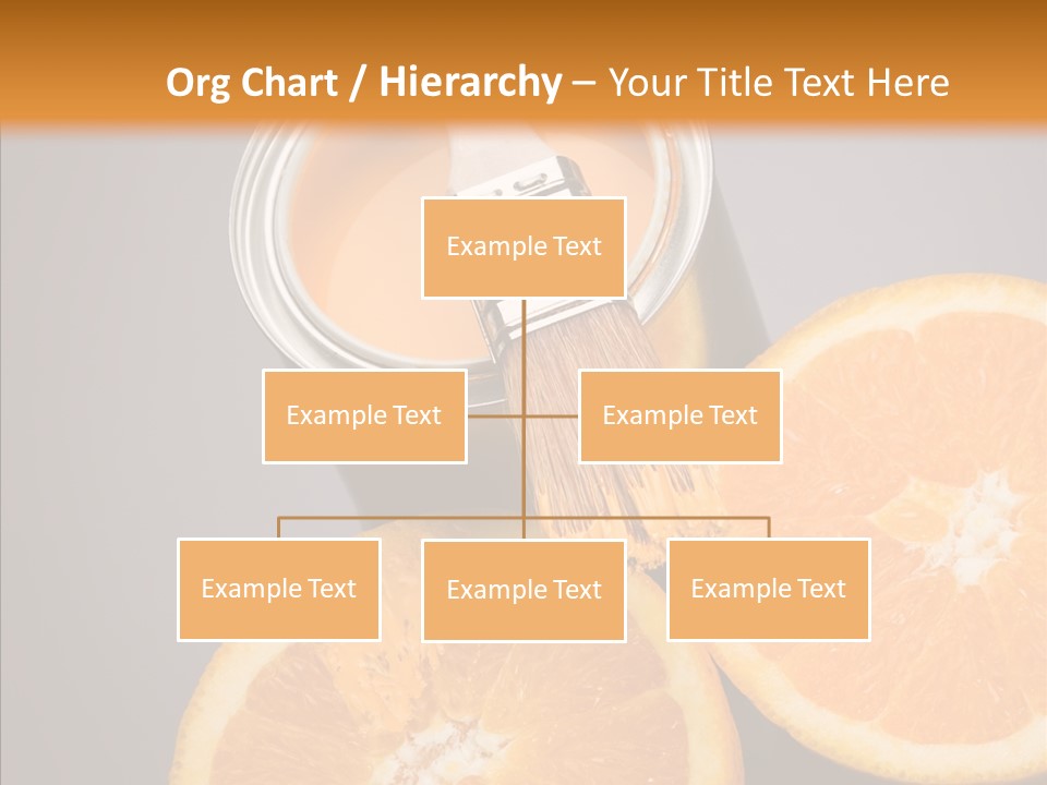 Orange Strength Paint PowerPoint Template