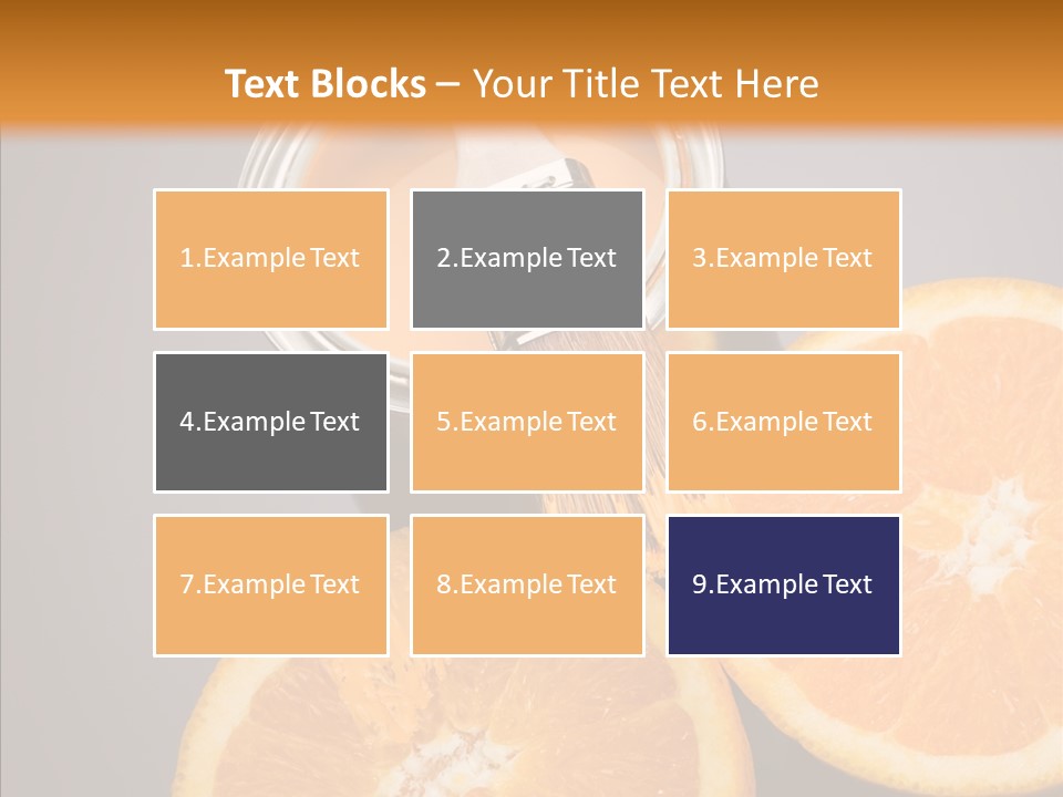 Orange Strength Paint PowerPoint Template