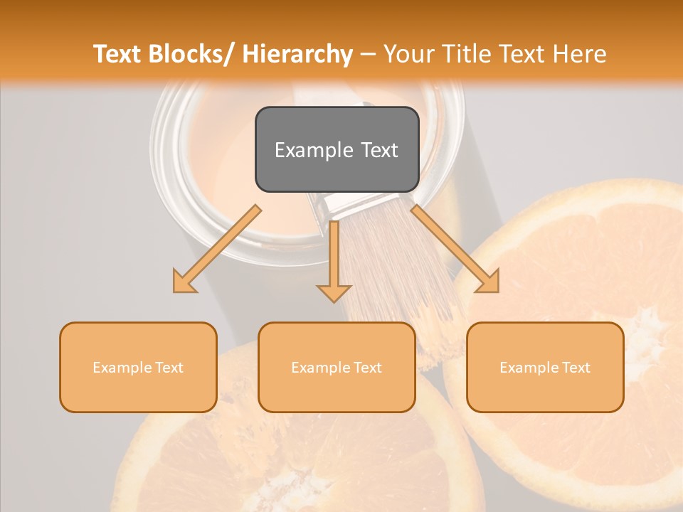 Orange Strength Paint PowerPoint Template