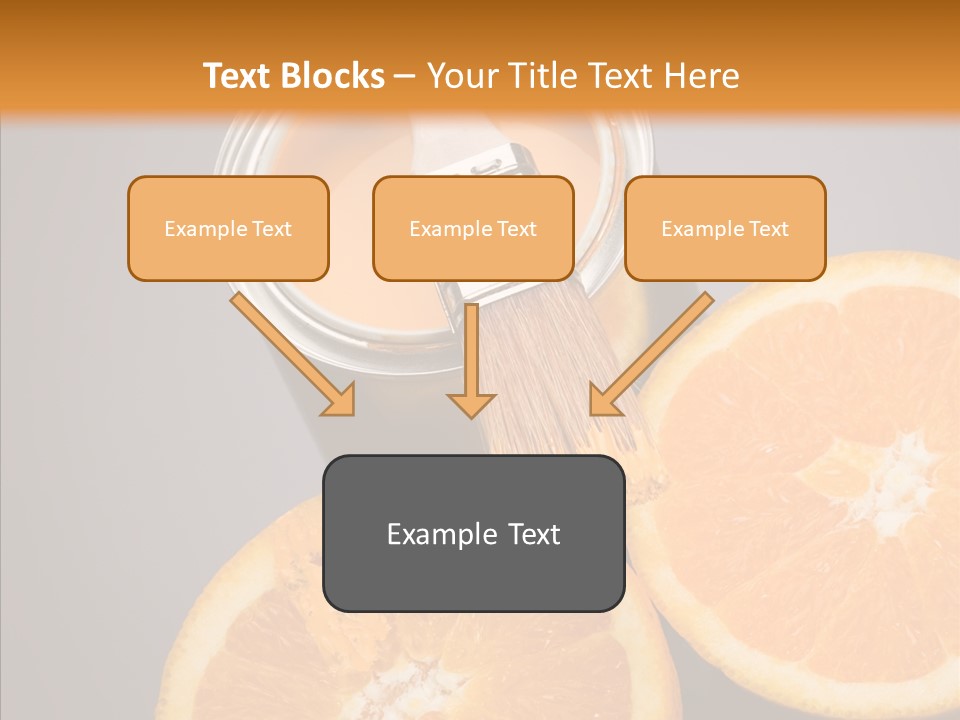 Orange Strength Paint PowerPoint Template