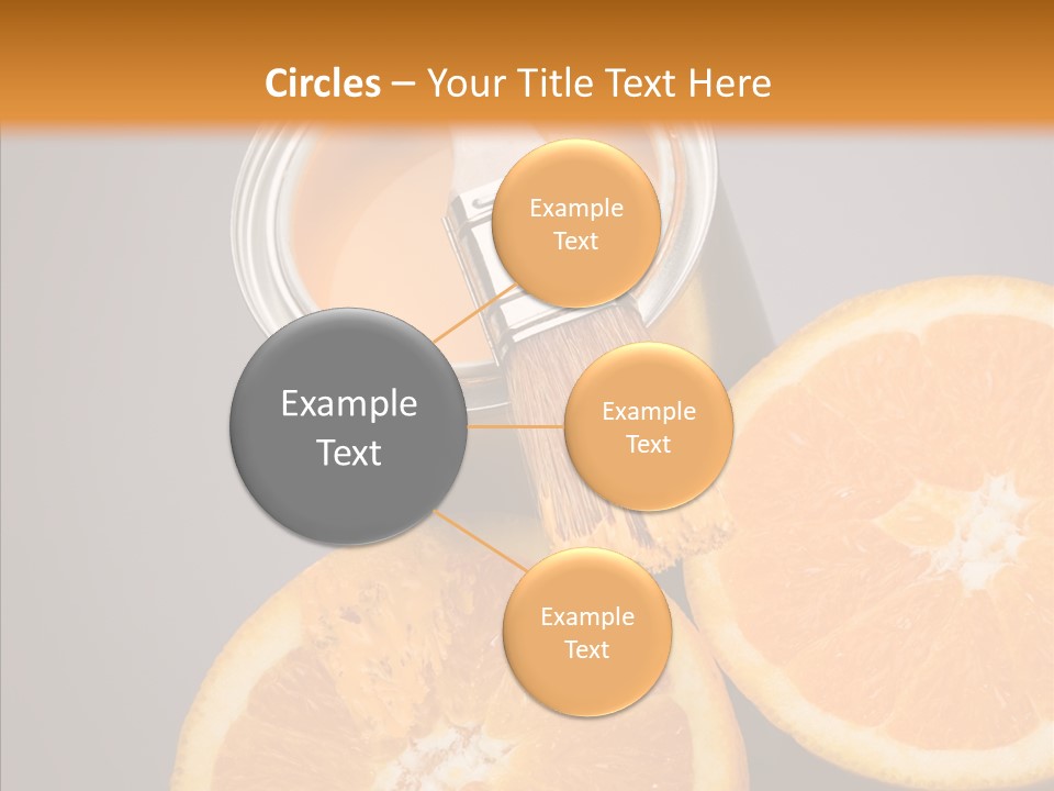 Orange Strength Paint PowerPoint Template