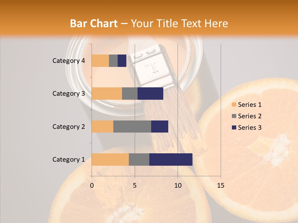Orange Strength Paint PowerPoint Template