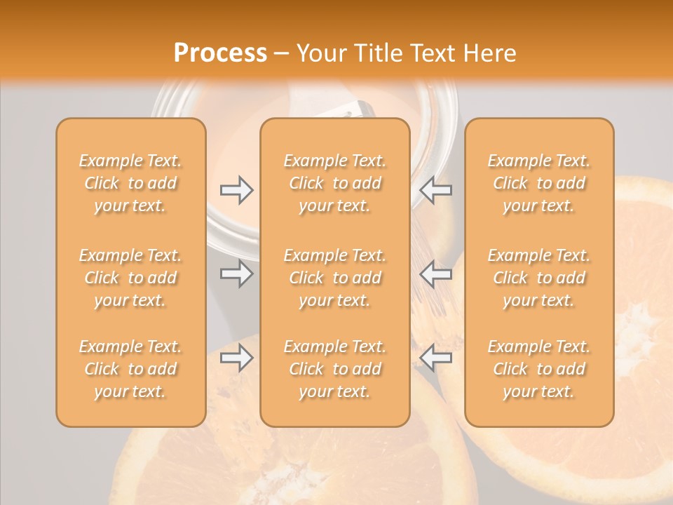 Orange Strength Paint PowerPoint Template