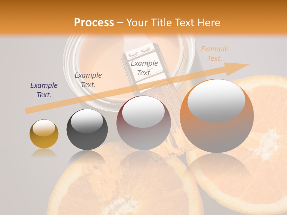 Orange Strength Paint PowerPoint Template