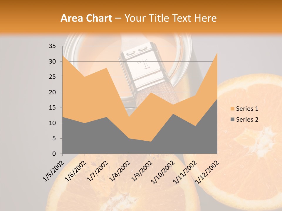 Orange Strength Paint PowerPoint Template