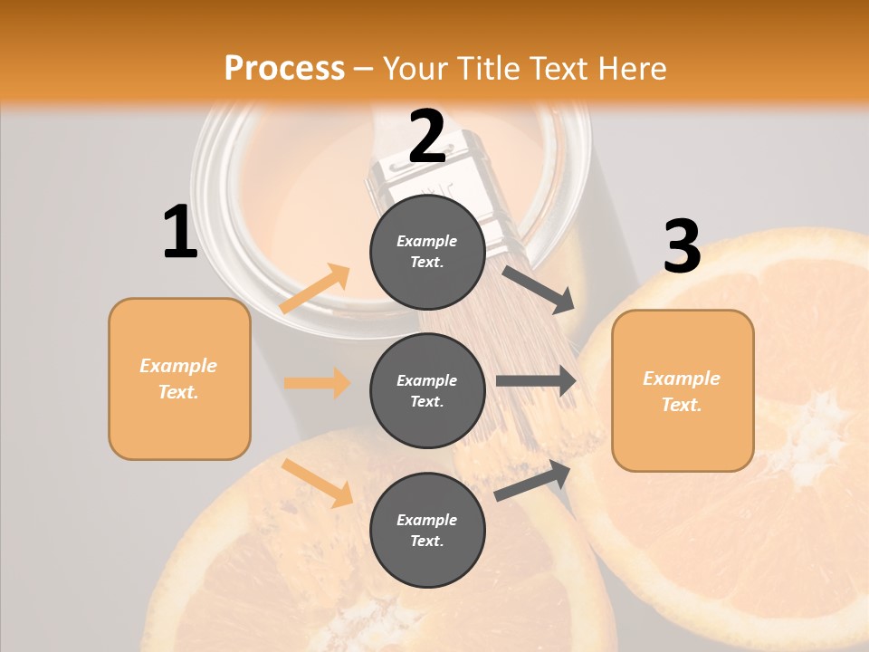 Orange Strength Paint PowerPoint Template