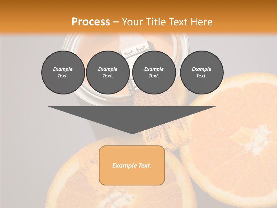Orange Strength Paint PowerPoint Template