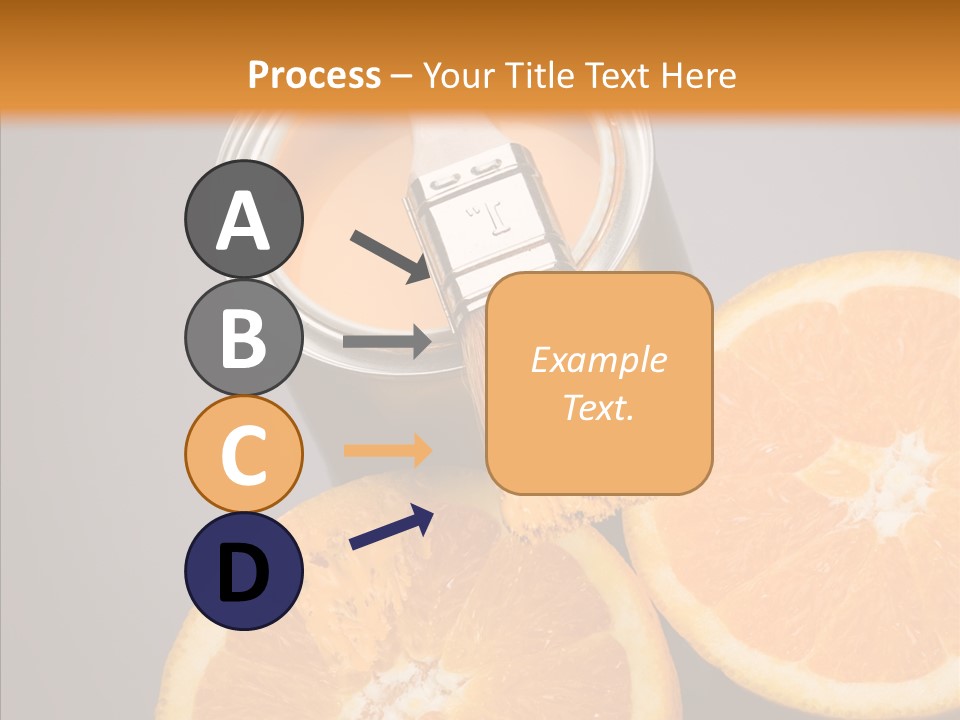 Orange Strength Paint PowerPoint Template