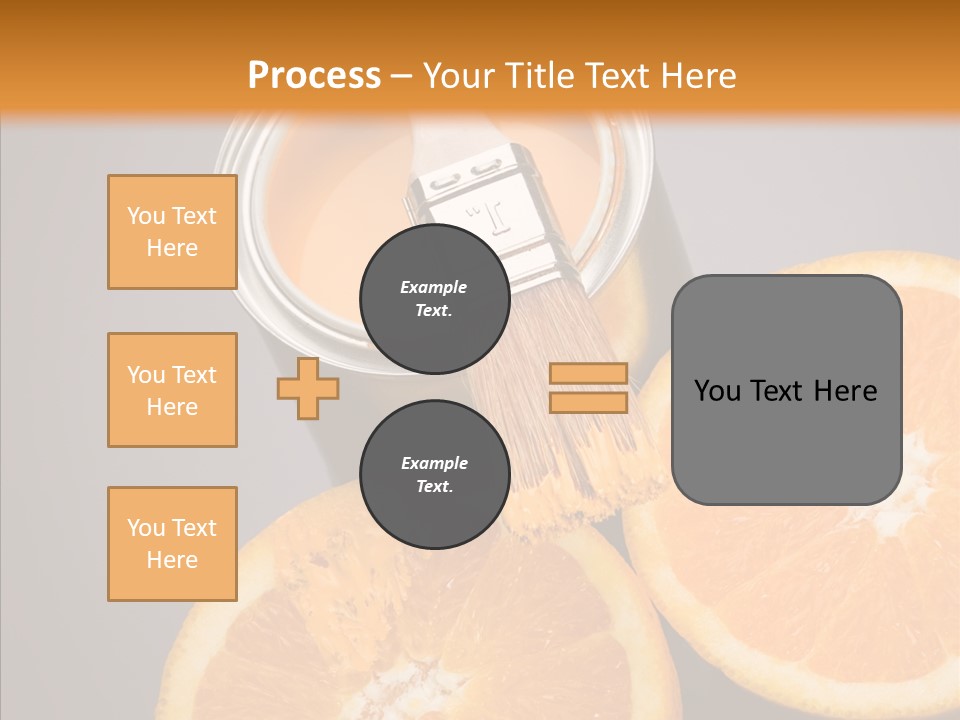 Orange Strength Paint PowerPoint Template