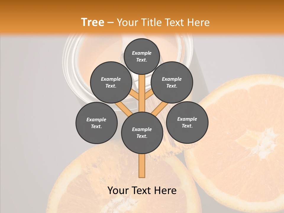 Orange Strength Paint PowerPoint Template