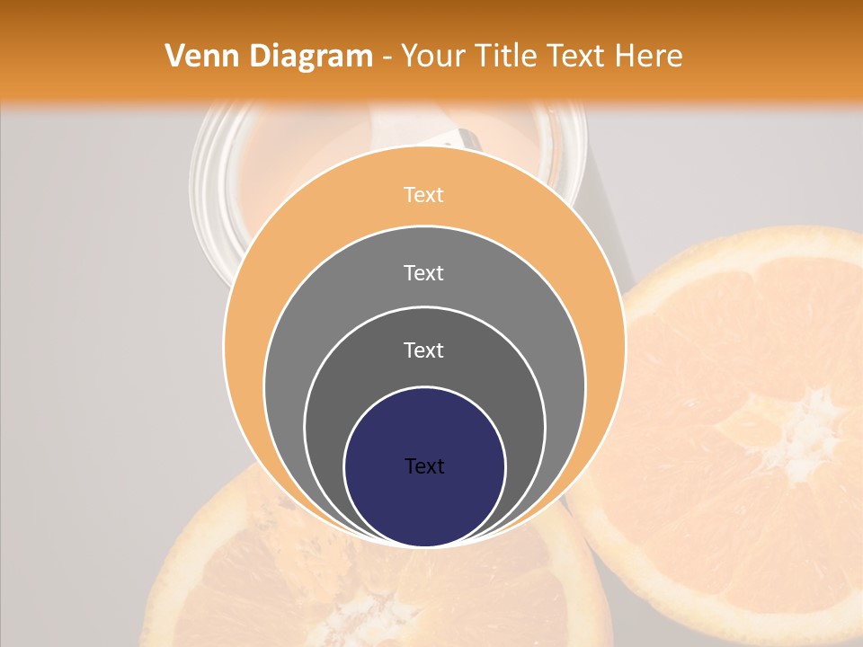 Orange Strength Paint PowerPoint Template