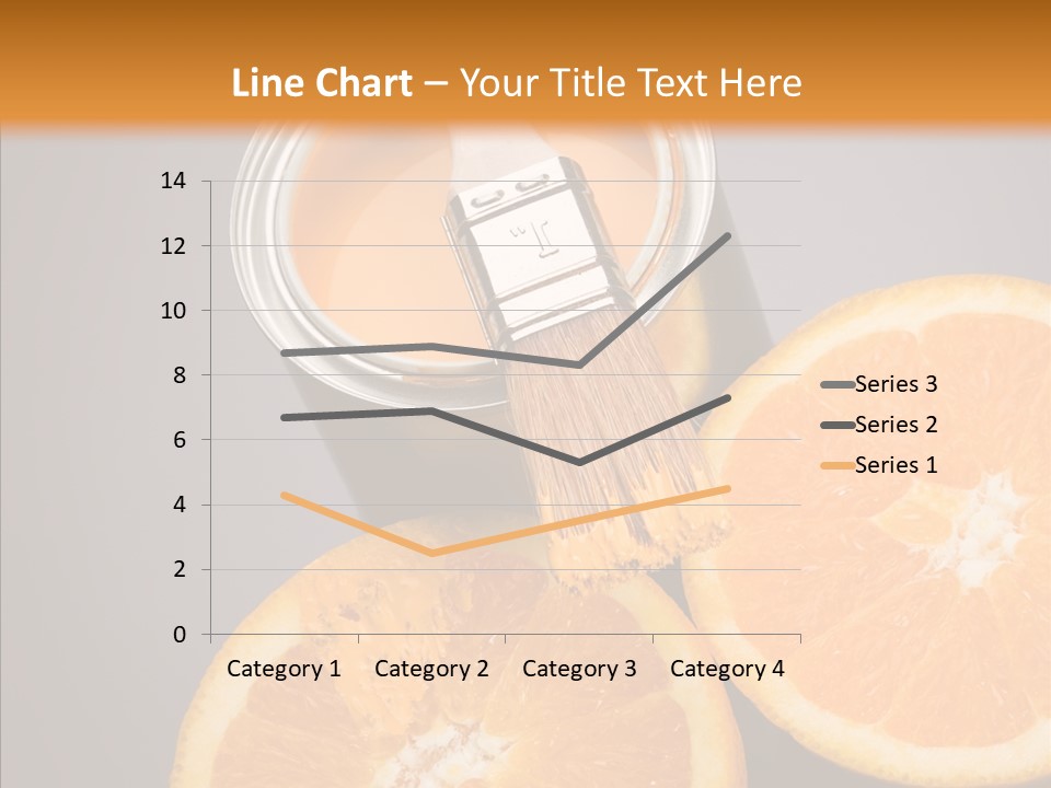 Orange Strength Paint PowerPoint Template