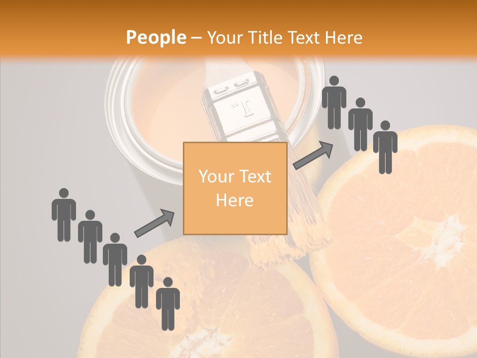 Orange Strength Paint PowerPoint Template