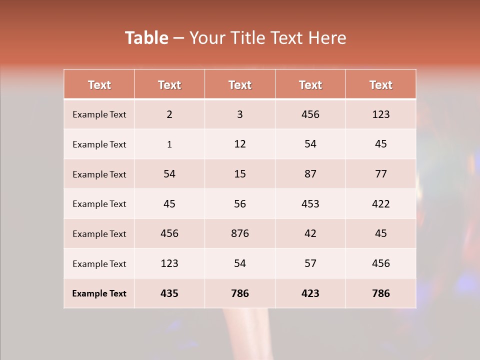 Beautiful Flash Body PowerPoint Template