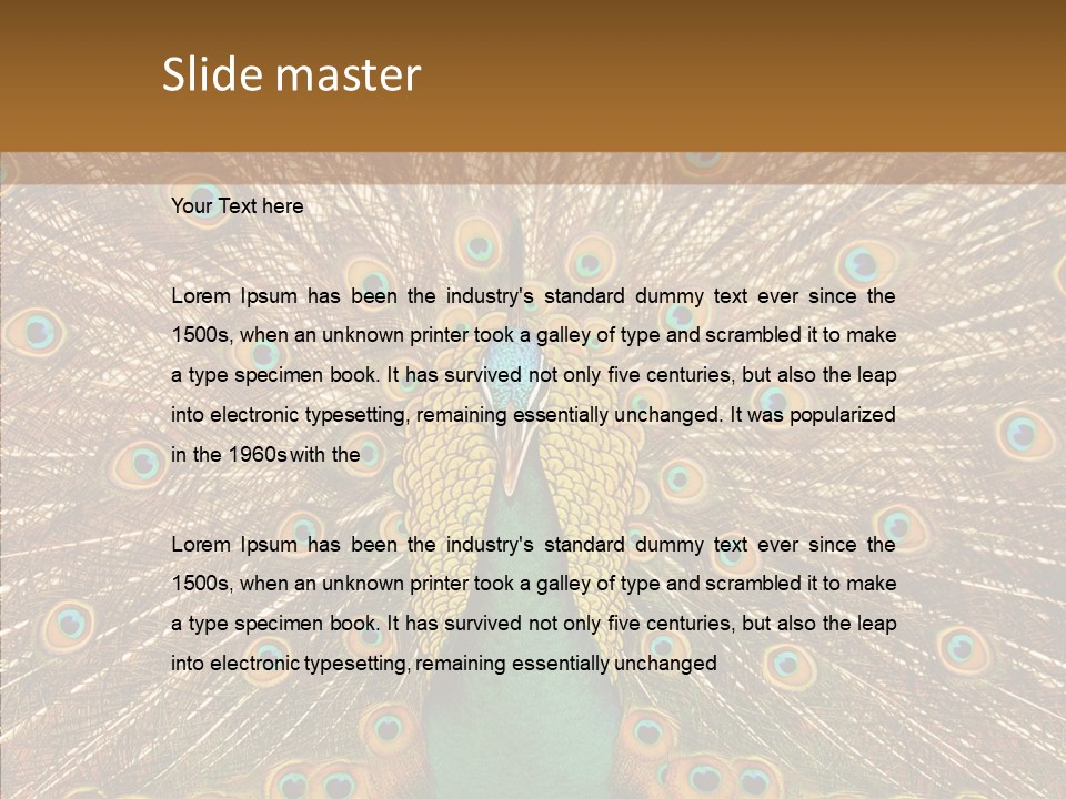 Texture Stunning Attraction PowerPoint Template