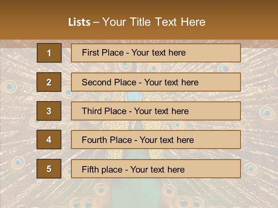 Texture Stunning Attraction PowerPoint Template