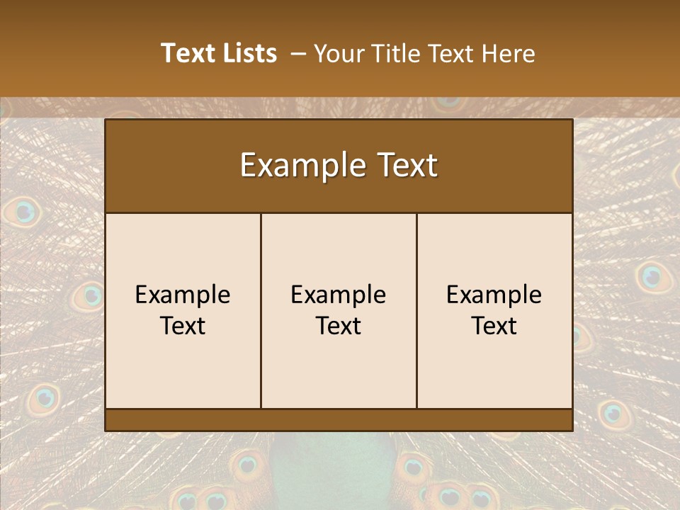 Texture Stunning Attraction PowerPoint Template