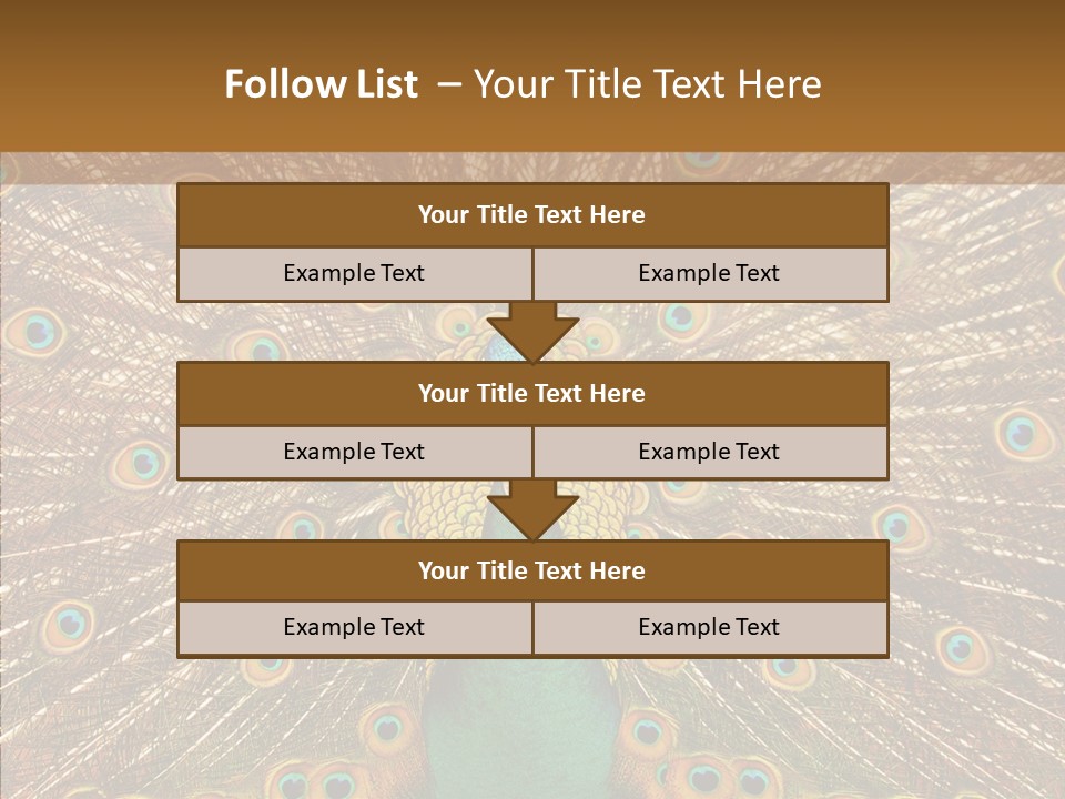 Texture Stunning Attraction PowerPoint Template