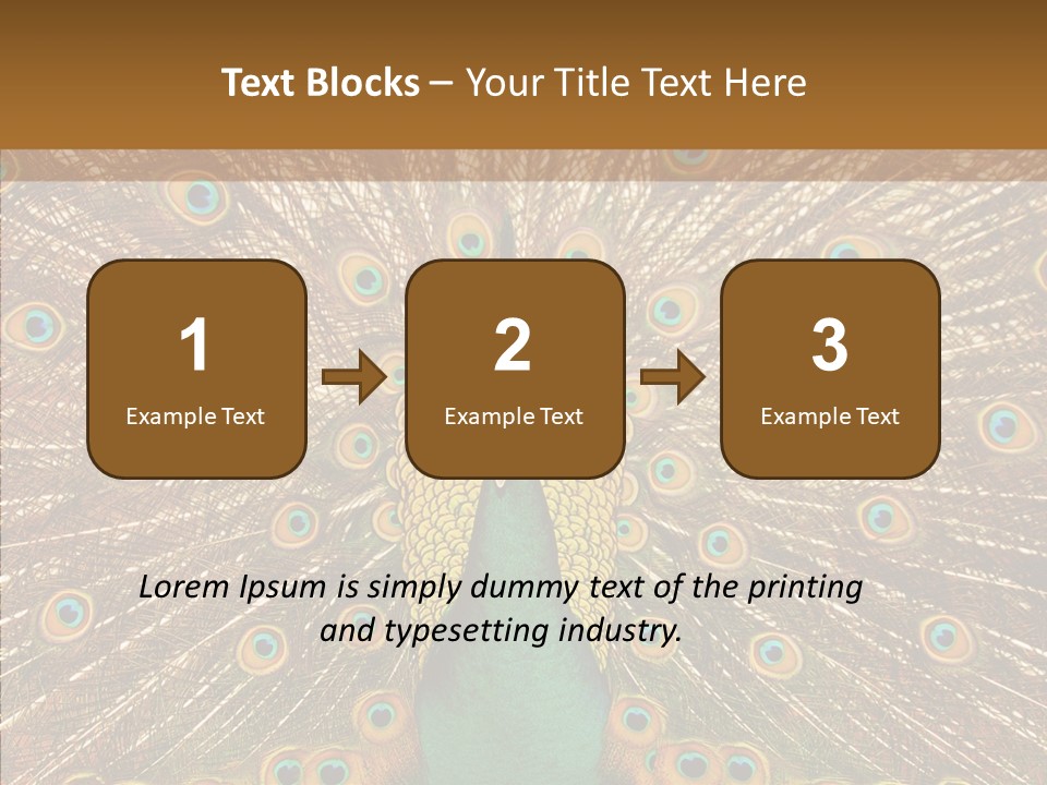 Texture Stunning Attraction PowerPoint Template