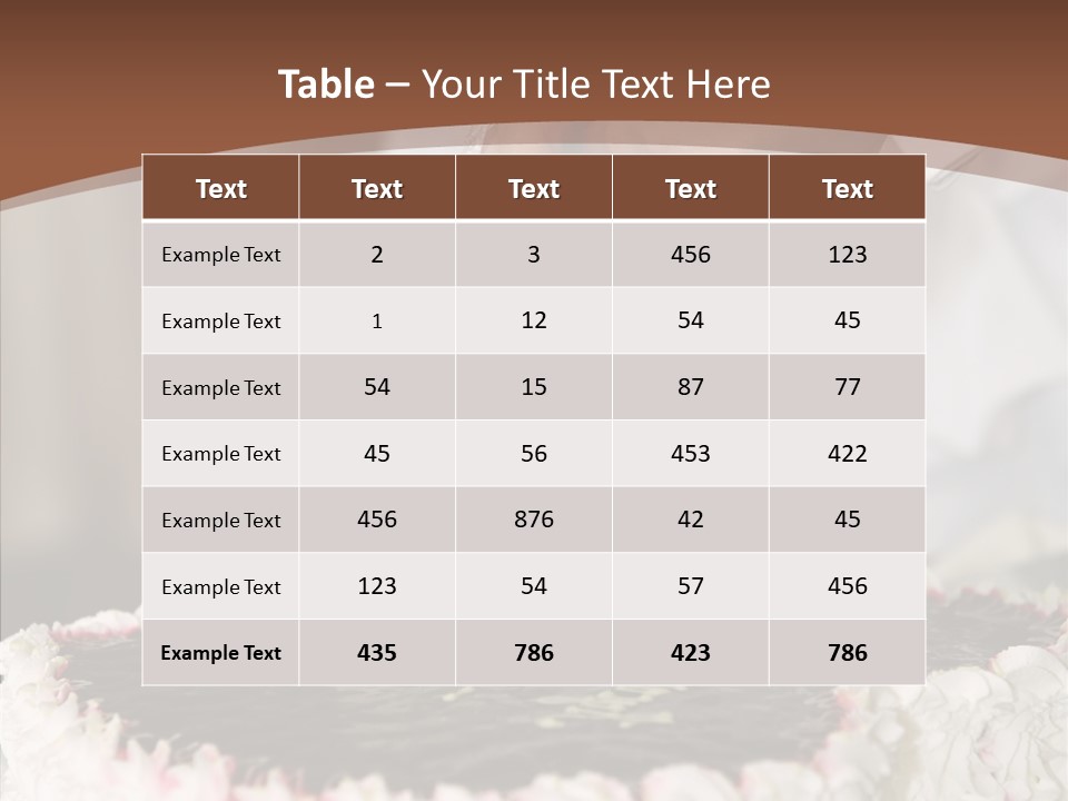Elegance Pie Celebration PowerPoint Template