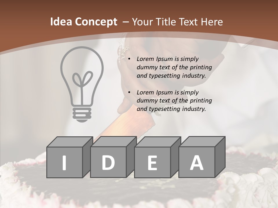 Elegance Pie Celebration PowerPoint Template